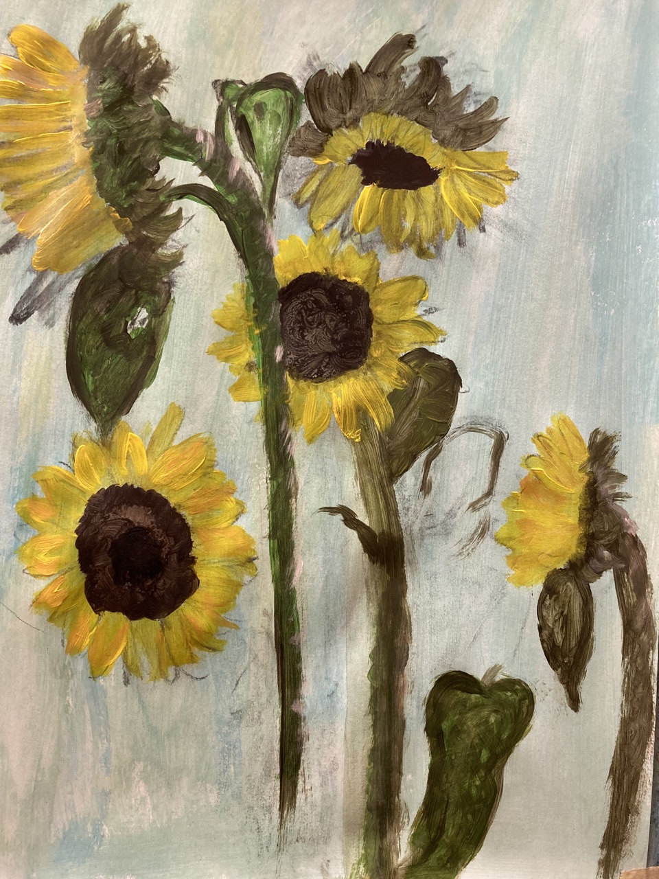 zonnebloemen olie schilderij
